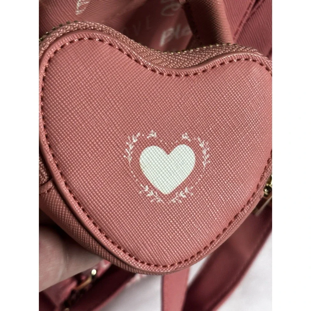LD‎ Faux Leather Blessed Pink Back Pack Purse Bag
